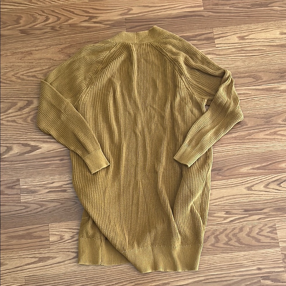 BP Mustard Ribbed Cardigan - Picture 3 of 3